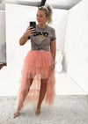 CARRIE Tulle Skirt - Blush Pink