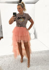 CARRIE Tulle Skirt - Blush Pink