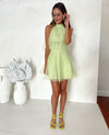 FELICITY Bow Back Dress - Lime